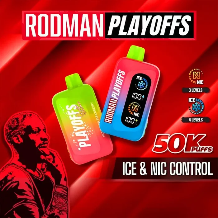 RODMAN PLAYOFFS 50K Ice & Nic Control Disposable Device – 50,000 Puffs