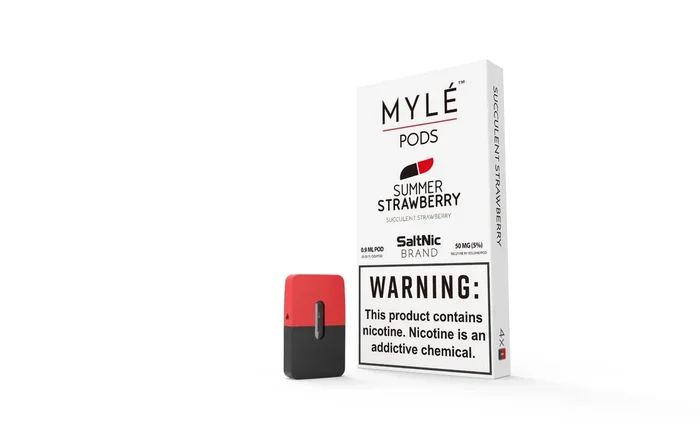 SaltNic Summer Strawberry MYLE Replacement Pod 4-Pack