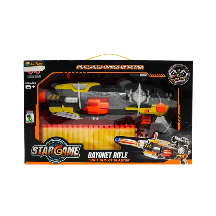 Sb416 Bayonet Rifle Soft Bullet Gun B/O Ir (3+ Year)