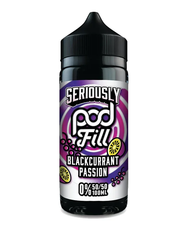 Seriously Pod Fill 100ml – Blackcurrant Passion (FREE NIC SHOTS)