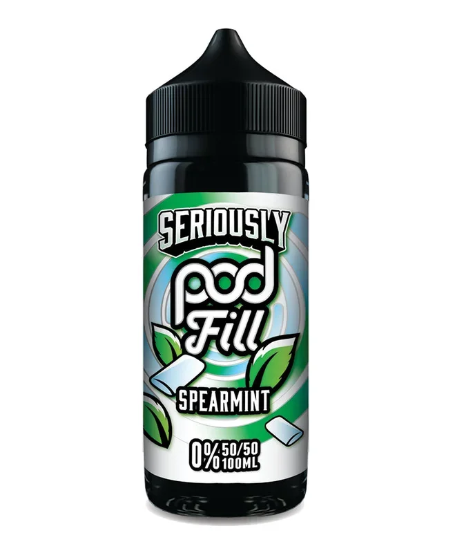 Seriously Pod Fill 100ml – Spearmint (FREE NIC SHOTS)