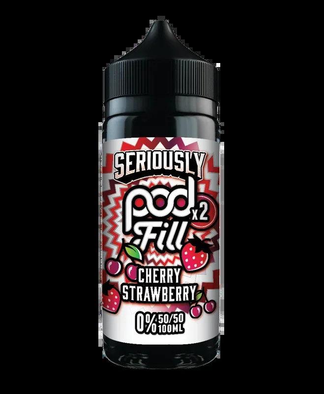 Seriously Pod Fill x2 100ml – Cherry Strawberry (FREE NIC SHOTS)