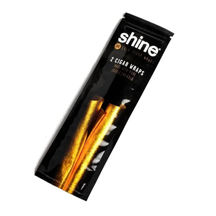 Shine 24K Gold Cigar Wraps – 2 Wraps