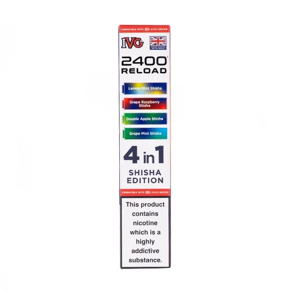Shisha Edition IVG 2400 Reload Replacement Pods – 4 Pack