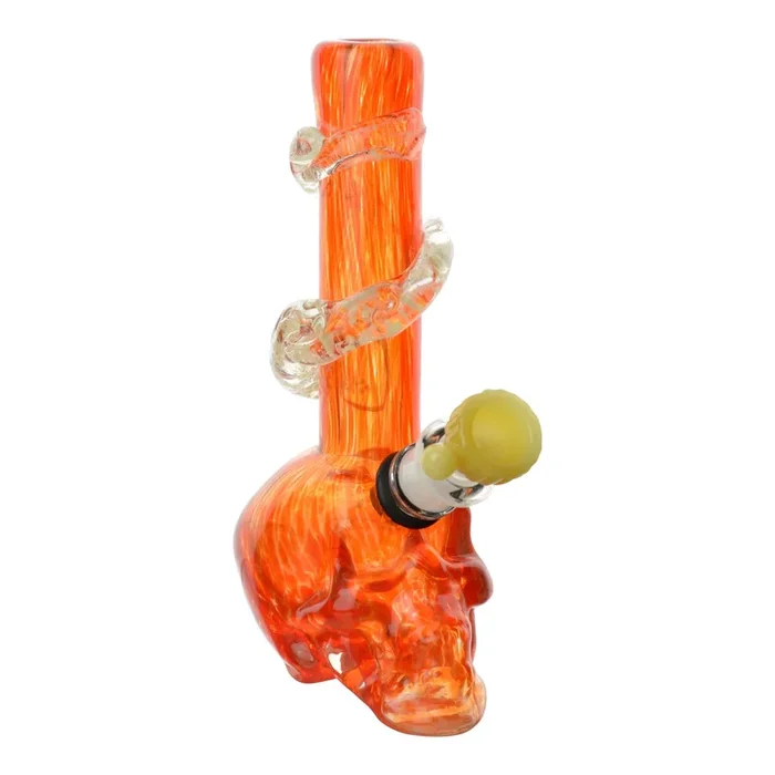 Small Dappled Skull Bong – 8in