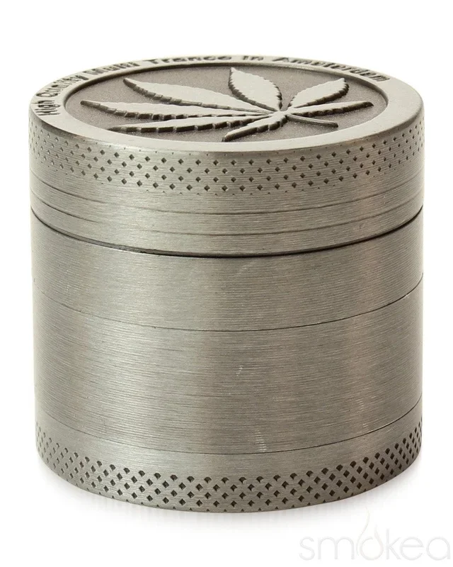 SMOKEA Silver Leaf 1.5″ 4pc Grinder