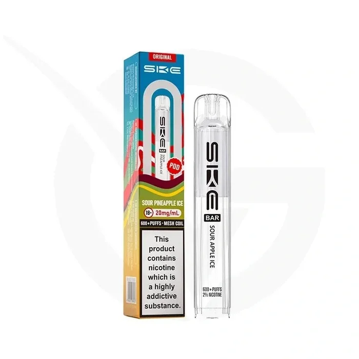 Sour Pineapple Ice Prefilled Pods By SKE Bar 600