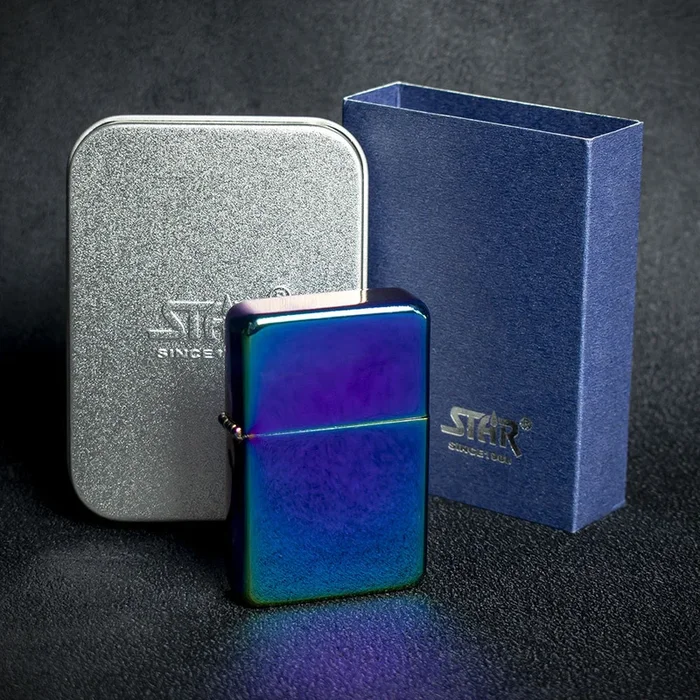 Star Petrol Lighter – Rainbow