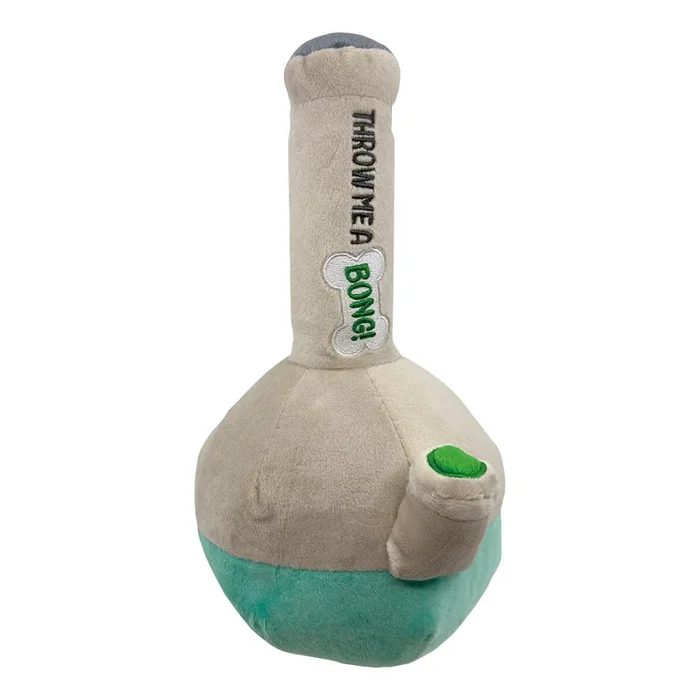 Stoned Puppy Bong Squeaky Dog Toy – 10″