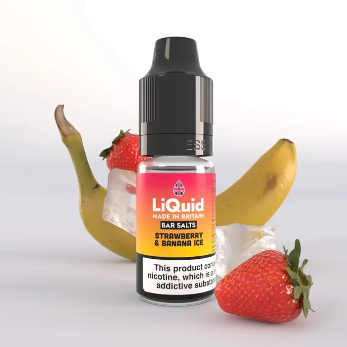 Strawberry & Banana Ice – Nicotine Salt Vape Juice