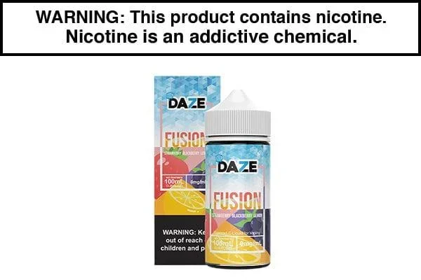 STRAWBERRY BLACKBERRY LEMON ICED BY 7 DAZE FUSION 100ML