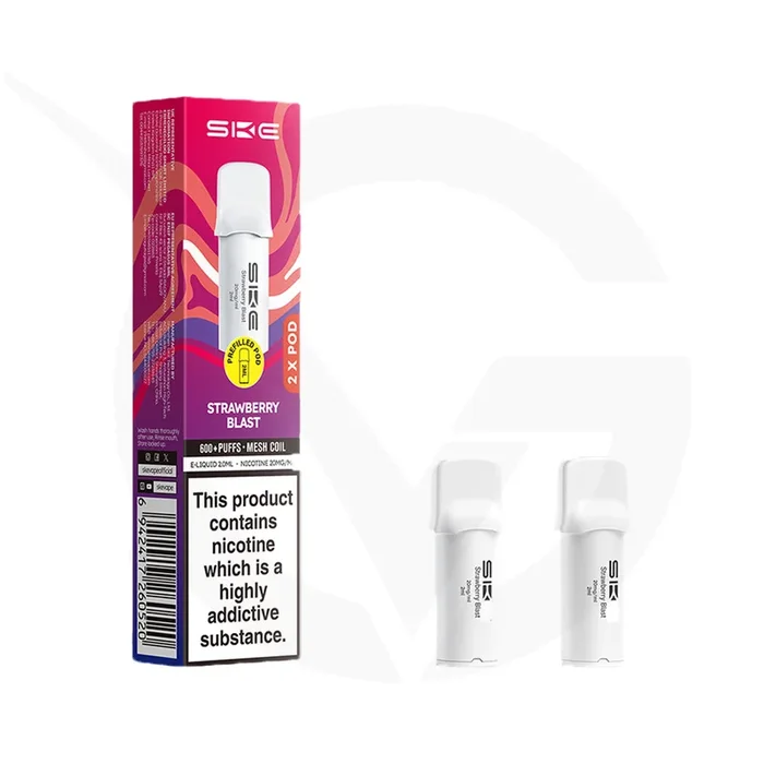 Strawberry Blast Crystal 600 Pro Prefilled Pods by SKE