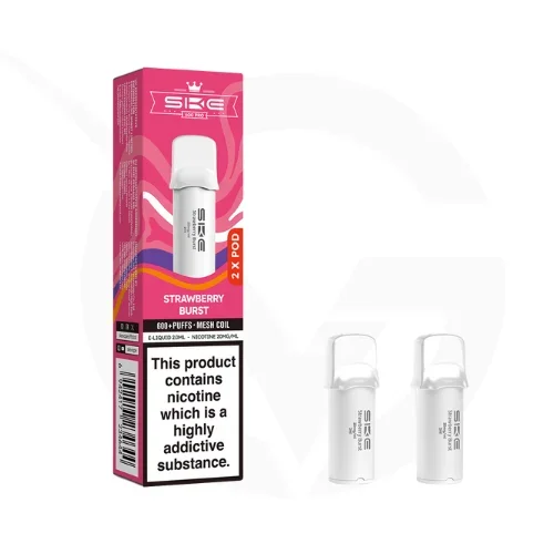 Strawberry Burst Crystal 600 Pro Prefilled Pods by SKE