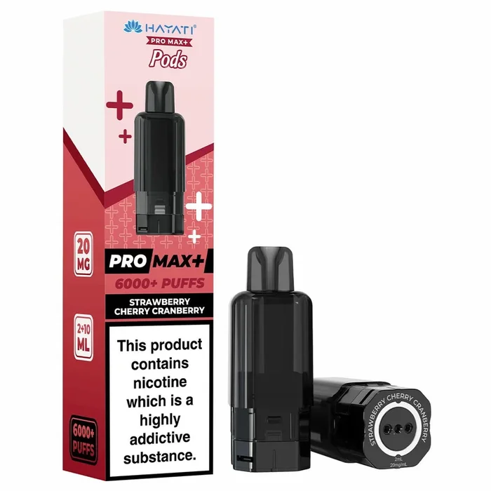 Strawberry Cherry Cranberry Pro Max Plus 6k Prefilled Pod by Hayati