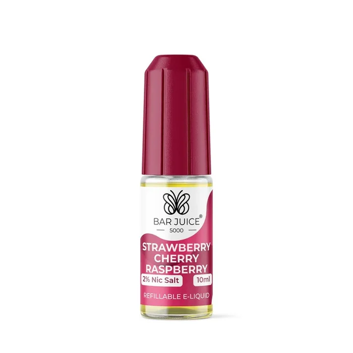 Strawberry Cherry Raspberry Nic Salt by Bar Juice. – 10ml