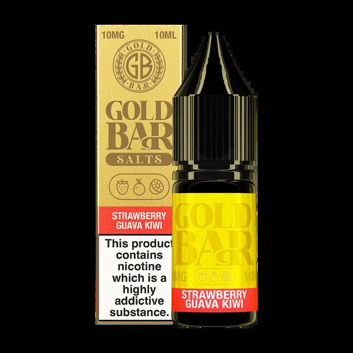 Strawberry Guava Kiwi Nic Salt by Gold Bar 10ml