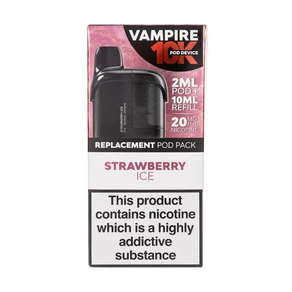 Strawberry Ice 10K Prefilled Pod + Refill by Vampire Vape