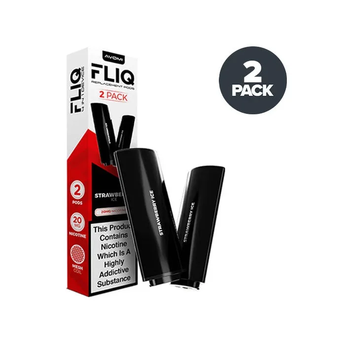 Strawberry Ice Avomi Fliq Prefilled Pods