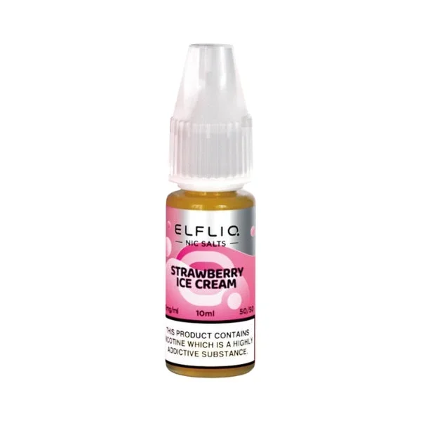 Strawberry Ice Cream Nic Salt by Elfliq. – 10ml