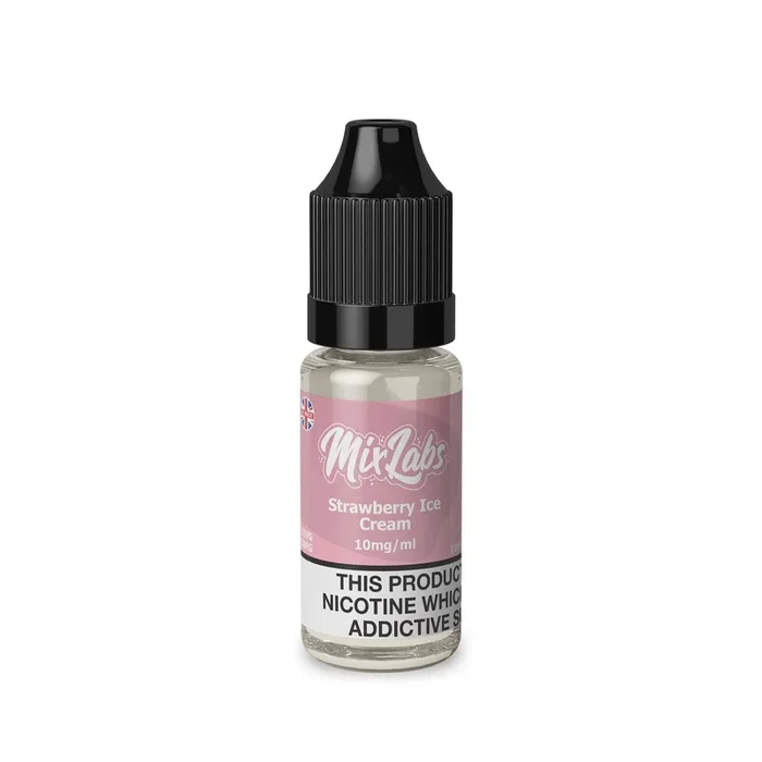 Strawberry Ice Cream Nic Salt by Mix Labs. – 10ml