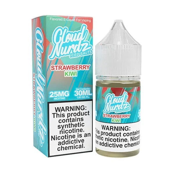 Strawberry Kiwi Iced | Cloud Nurdz Salt | 30ml