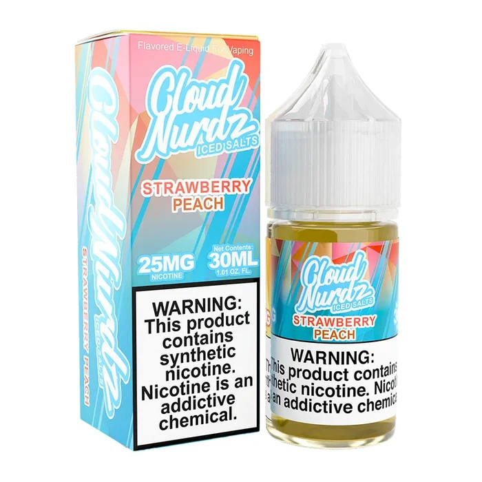 Strawberry Peach Ice | Cloud Nurdz Salts | 30mL