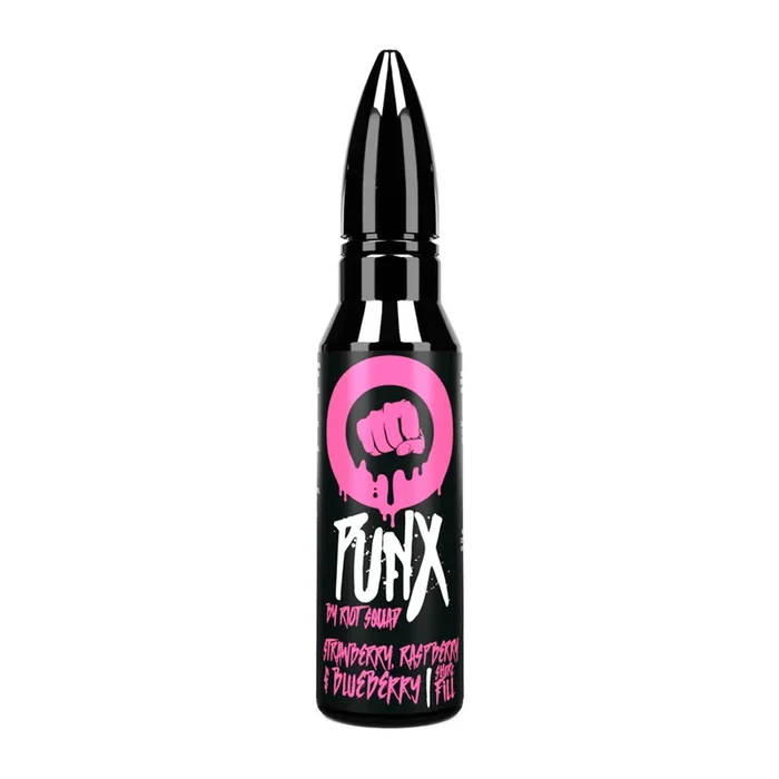 Strawberry Raspberry & Blueberry 50ml Shortfill E-Liquid by Riot Squad