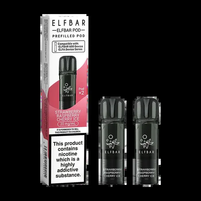 Strawberry Raspberry Cherry Ice Elfbar 600 Pods