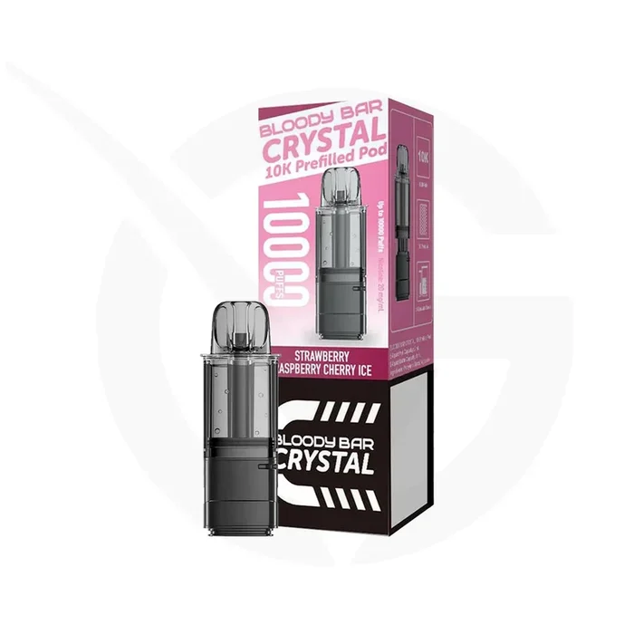 Strawberry Raspberry Cherry Ice Refill Pack By Bloody Bar Crystal 10k