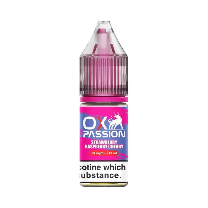 Strawberry Raspberry Cherry OX Passion 10ml Nic Salt by Oxva