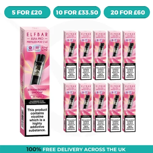 Strawberry Snoow Elfa Pro Prefilled Pods by Elf Bar