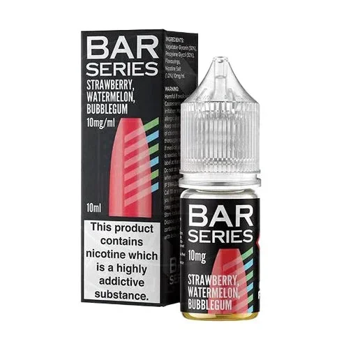 Strawberry Watermelon Bubblegum 10ml Nic Salt E-liquid by Bar Series