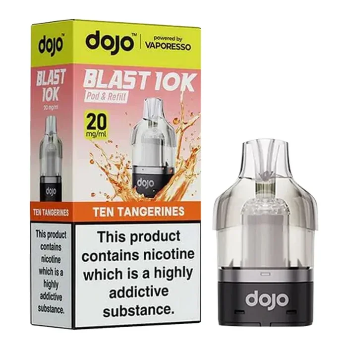 Ten Tangerines Dojo Blast 10K Pre-filled Pod by Vaporesso