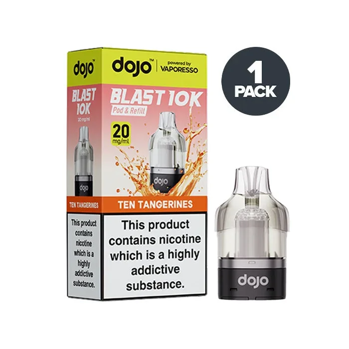 Ten Tangerines Vaporesso Dojo Blast 10k Prefilled Pods