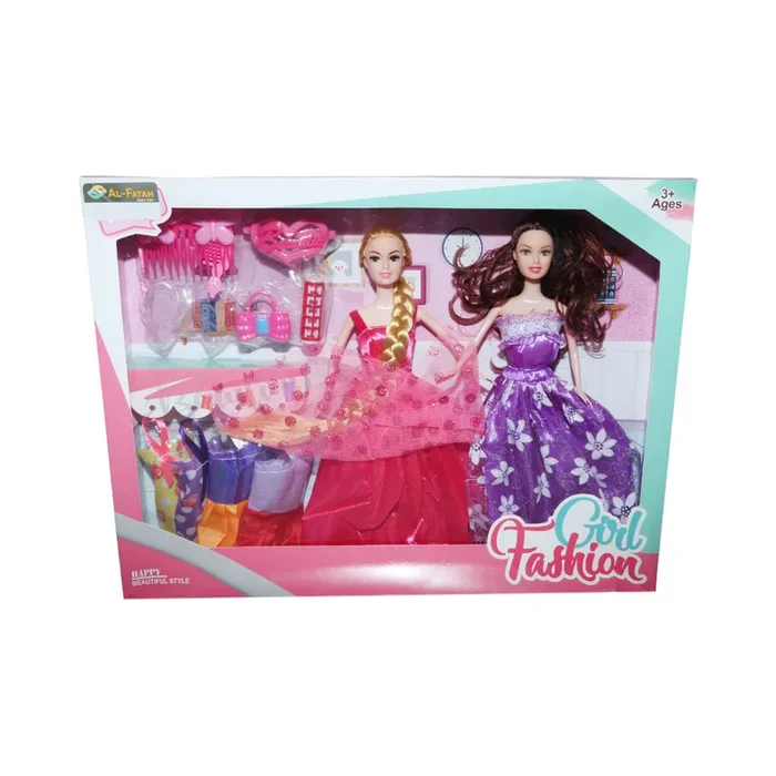 Th-42B Girl Fashion Twin Doll Set H.D