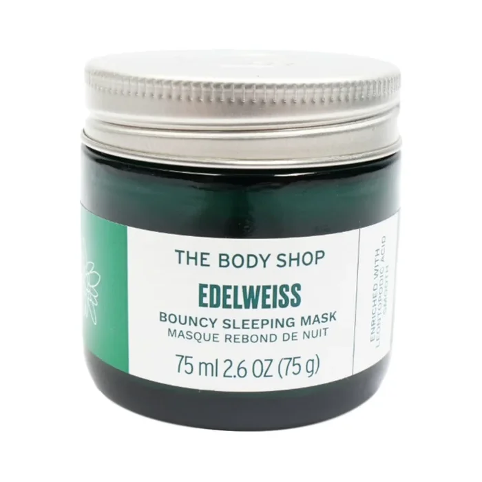 THE BODY SHOP EDELWISE NIGHT SLEEPING MASK CREAM NEW SERIES