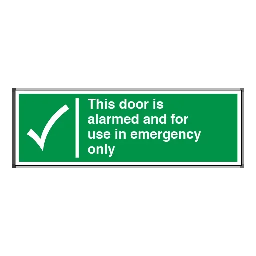 This Door Is Alarmed and For Use in Emergency Only