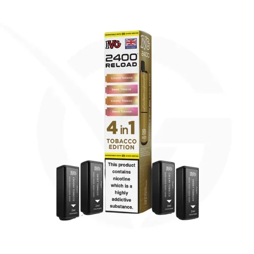 Tobacco Edition 4-in-1 Prefilled Pods By IVG 2400 Reload