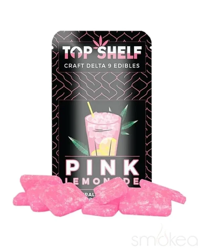 Top Shelf Hemp 150mg Delta 9 Edibles – Pink Lemonade