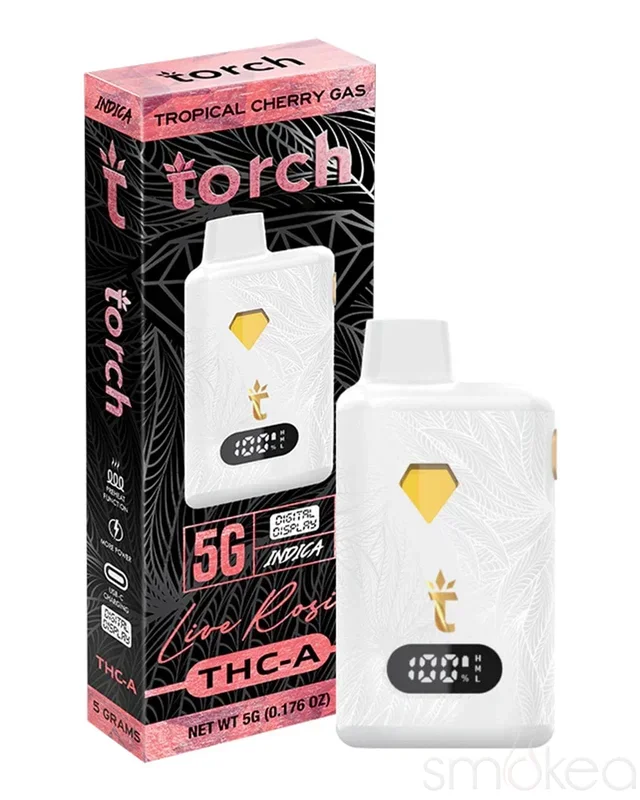 Torch 5g THCA Live Rosin Disposable Vape – Tropical Cherry Gas