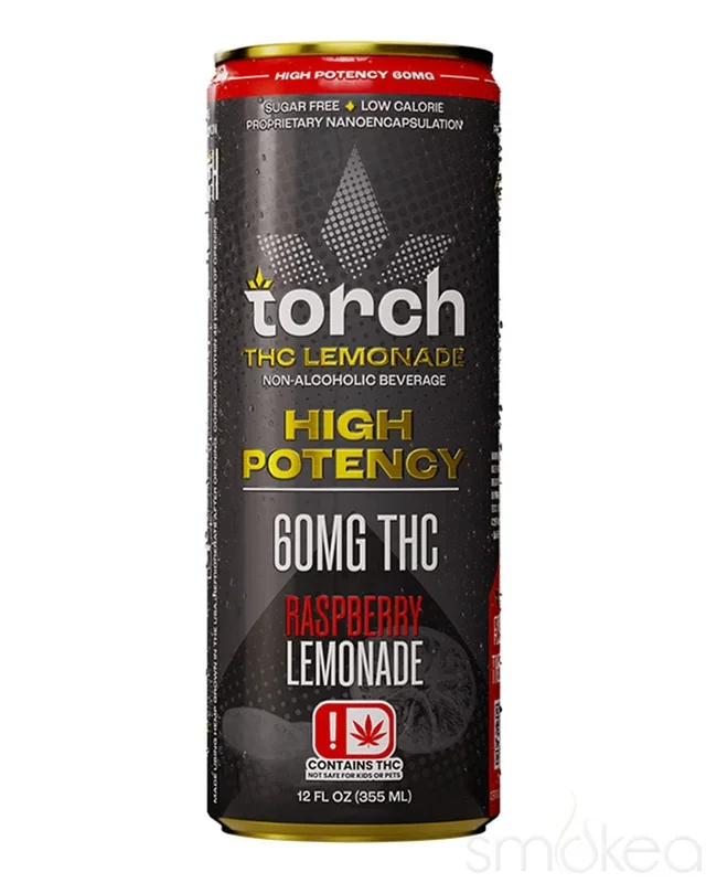 Torch 60mg High Potency THC Seltzer – Raspberry Lemonade