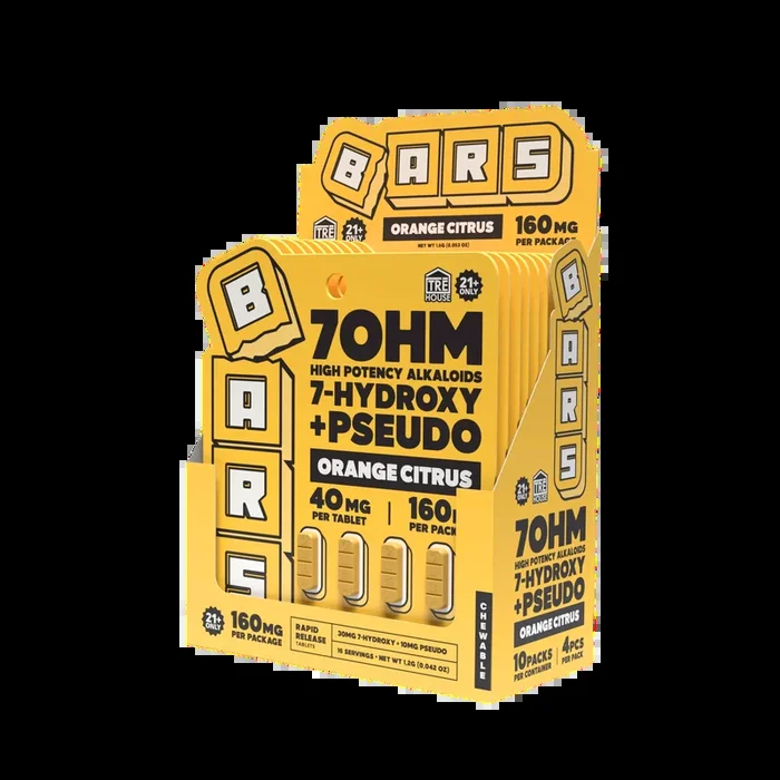 TRE House BARS 7Hydroxy + Pseudo Tablet 40mg 4ct (10/pack) [DROPSHIP]