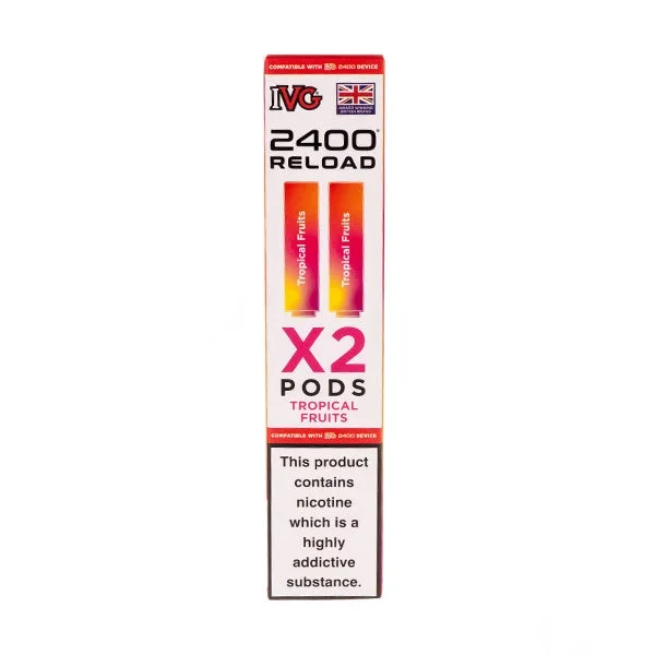 Tropical Fruits IVG 2400 Reload Replacement Pods – 2 Pack