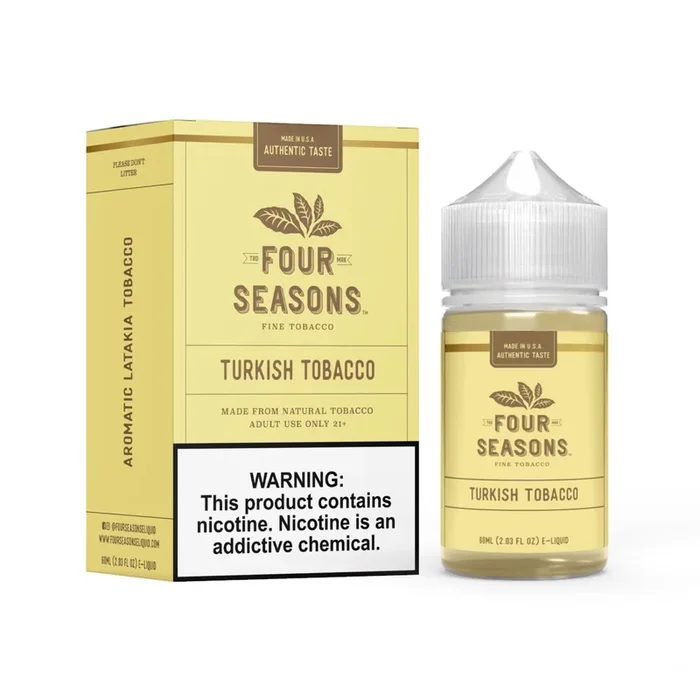 Turkish Tobacco by Four Seasons E-Liquid 60mL (Freebase)