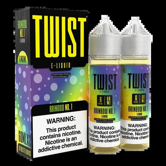 TWIST E-Liquid – Rainbow No.1 – 120ML E-Liquid (Twin 60ML Pack)