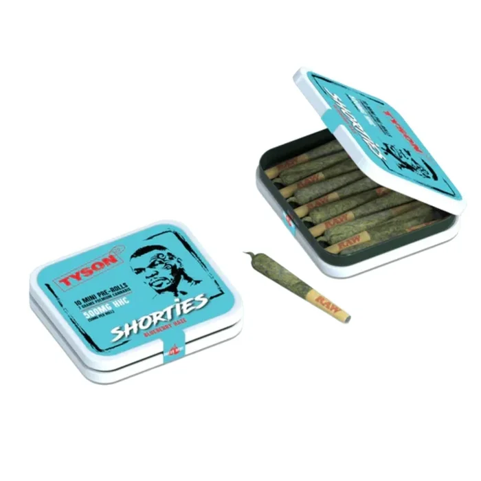Tyson HHC Blueberry Haze Pre-Roll Shorties – 10ct
