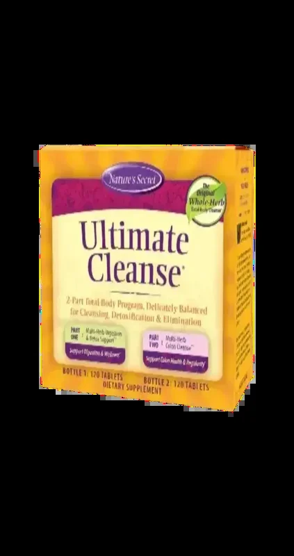 Ultimate Cleanse – Nature’s Secret Bottle 1: 120 Tablets / Bottle 2: 120 Tablets