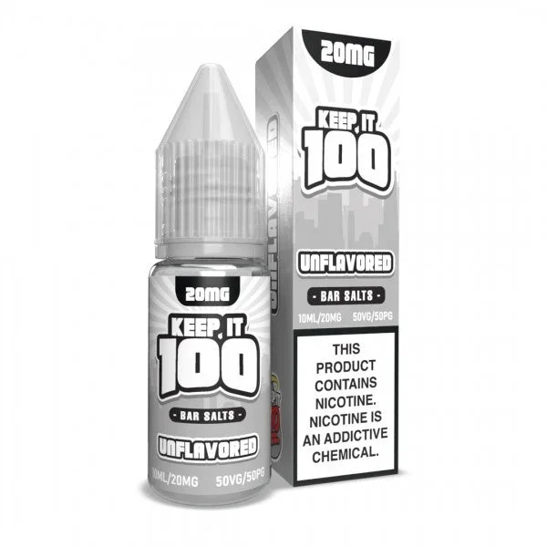 Unflavored – Keep It 100 Bar Salt 10mL