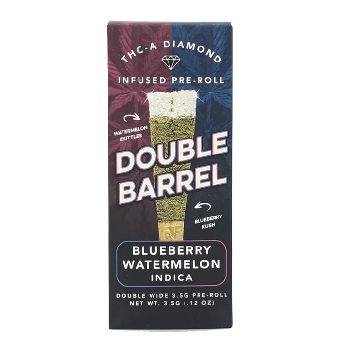 Uplift Double Barrel Blueberry Watermelon THC-A Pre-Rolls – 3.5g