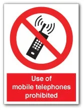 Use of mobile telephones prohibited